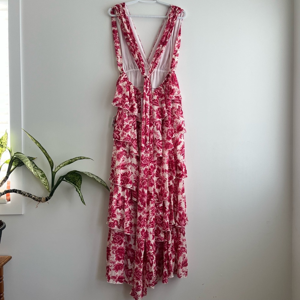 Floral Wedding Guest Maxi Dress - Picture 2 of 5